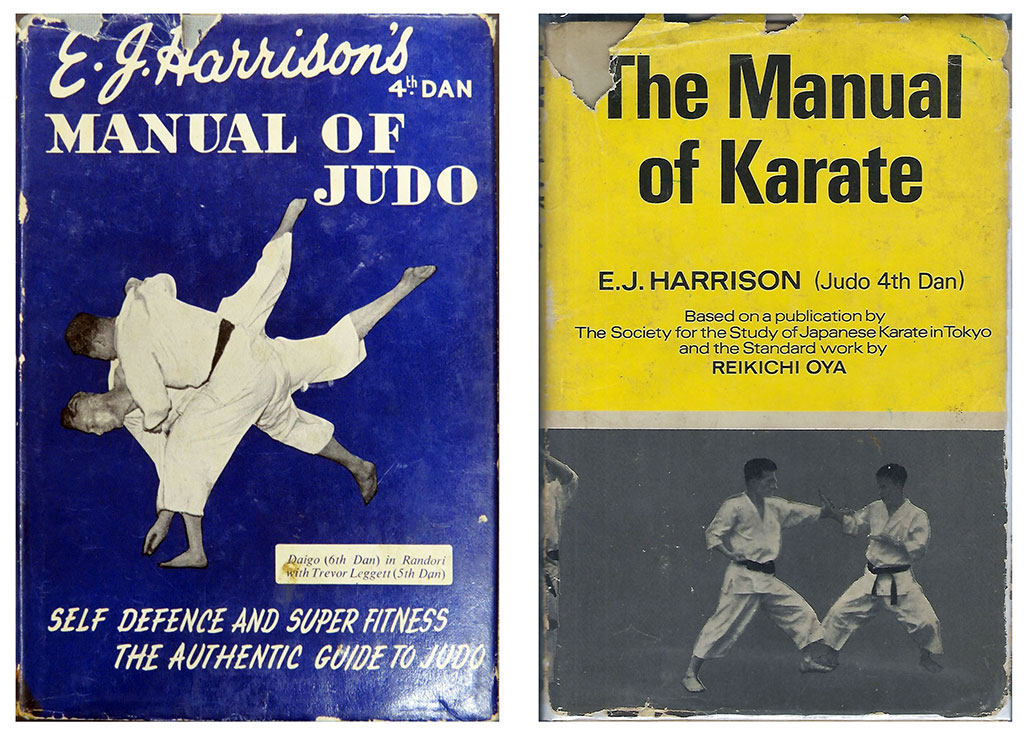 Les livres de E. J. Harrison sur le judo et le karaté.