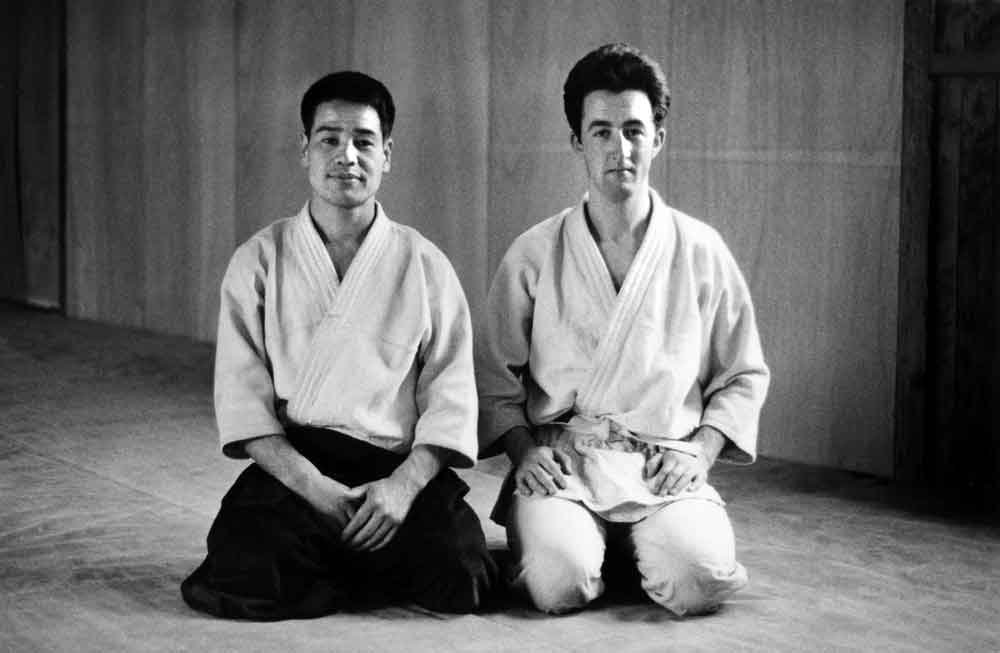 Alan avec Kobayashi Yasuo Sensei au Hombu Dojo.