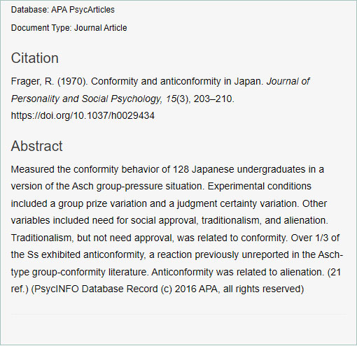 fragge paper conformity