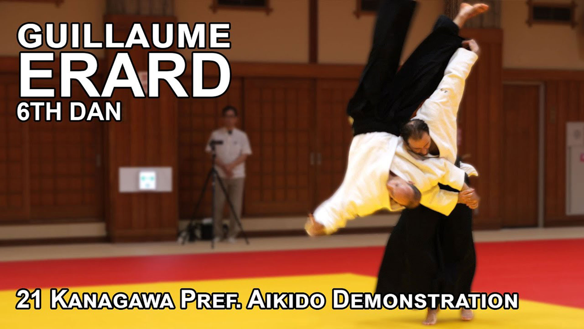 Démonstration de Guillaume Erard lors du 21e Embu de la Fédération d’Aïkido de Kanagawa
